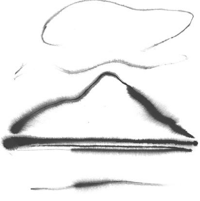 Sumi ink moutain