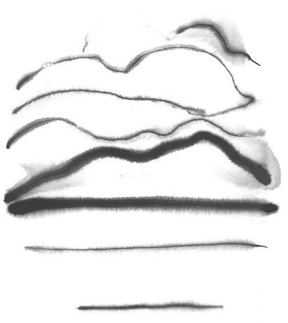 Sumi ink moutain