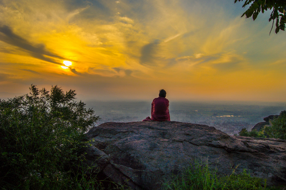 Runachala Mountain sunrise